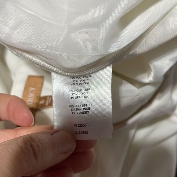 Classic Cream Wide Leg Side Zip Pant 8 Ellen Tracy - Picture 12 of 12